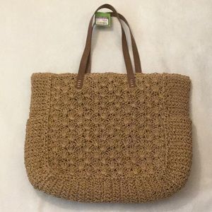 NWT Kelly and Katie Straw Tote